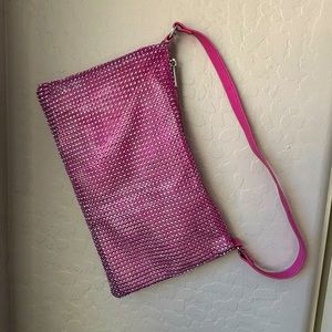 Pink rhinestone purse